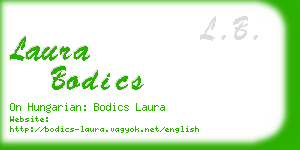 laura bodics business card